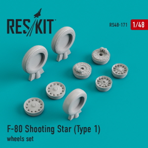 RS48-0171 1/48 F-80 "Shooting Star" (Type 1) wheels set (1/48)