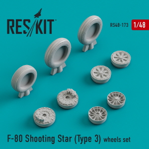 RS48-0173 1/48 F-80 \"Shooting Star\" (Type 3) wheels set (1/48)