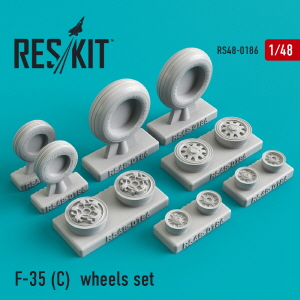 [사전 예약] RS48-0186 1/48 F-35C wheels set (1/48)