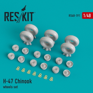 [사전 예약] RS48-0191 1/48 H-47 "Chinook" wheels set (1/48)