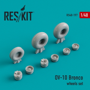 RS48-0197 1/48 OV-10 Bronco wheels set (weighted) (1/48)