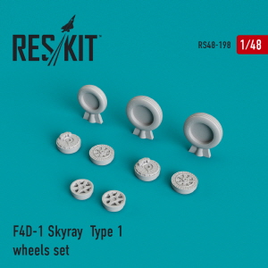 [사전 예약] RS48-0198 1/48 F4D-1 "Skyray" type 1 wheels set (1/48)