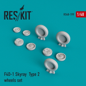 RS48-0199 1/48 F4D-1 \"Skyray\" type 2 wheels set (1/48)