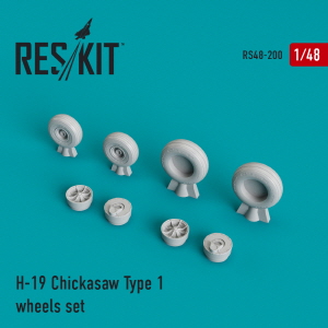 RS48-0200 1/48 H-19 \"Chickasaw\" type 1 wheels set (1/48)