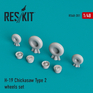RS48-0201 1/48 H-19 \"Chickasaw\" type 2 wheels set (1/48)