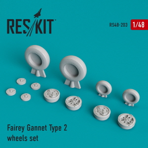 RS48-0203 1/48 Fairey Gannet type 2 wheels set (1/48)