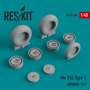 RS48-0204 1/48 Me.262 type 1 wheels set (1/48)
