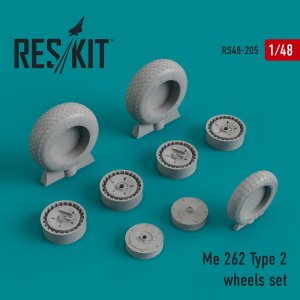 [사전 예약] RS48-0205 1/48 Me.262 type 2 wheels set (1/48)