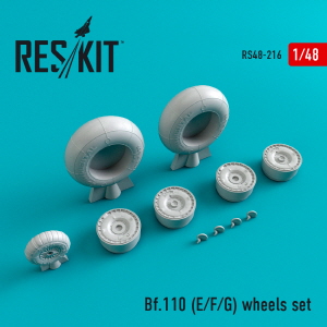 [사전 예약] RS48-0216 1/48 Bf.110 (E,F,G) wheels set (1/48)
