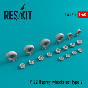[사전 예약] RS48-0218 1/48 V-22 "Osprey" type 2 wheels set (1/48)