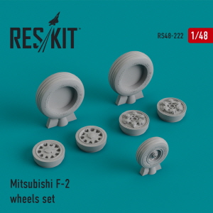 RS48-0222 1/48 Mitsubishi F-2 wheels set (1/48)