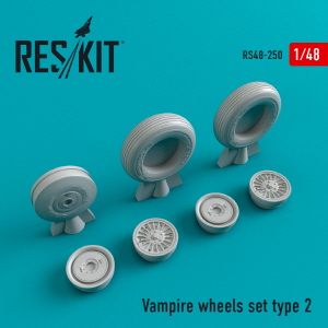 RS48-0250 1/48 DH.115 \"Vampire\" wheels set type 2 (1/48)