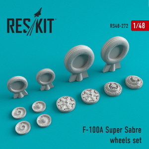 RS48-0272 1/48 F-100A \"Super Sabre\" wheels set (1/48)