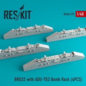 RS48-0273 1/48 BRU-32 with ADU-703 Bomb racks for F-14 (A, B,D) (4 pcs) (1/48)