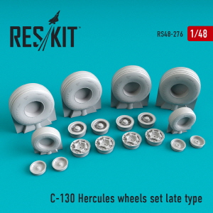 RS48-0276 1/48 C-130 \"Hercules\" wheels set late type (weighted) (1/48)