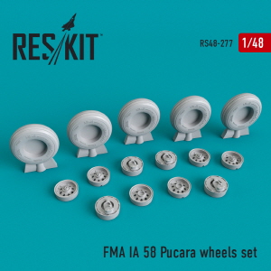 RS48-0277 1/48 FMA IA 58 Pucará (Pucara) wheels set (1/48)