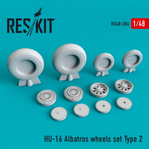 RS48-0284 1/48 HU-16 \"Albatros\" wheels set type 2 (1/48)