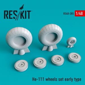 RS48-0285 1/48 He-111 wheels set early type (1/48)