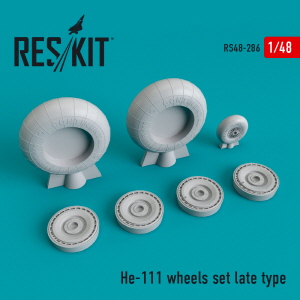 RS48-0286 1/48 He-111 wheels set late type (1/48)