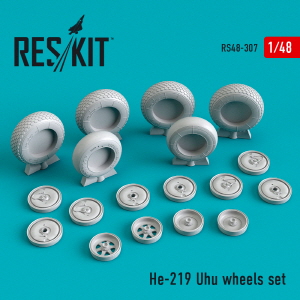 RS48-0307 1/48 He-219 \"Uhu\" wheels set (1/48)