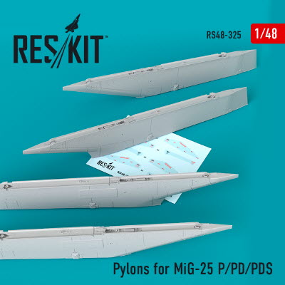 [사전 예약] RS48-0325 1/48 Pylons for MiG-25 (P/PD/PDS) (1/48)