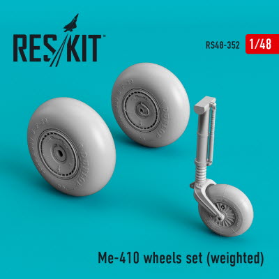 RS48-0352 1/48 Me-410 wheels set (weighted) (1/48)