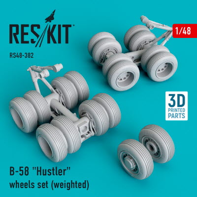RS48-0382 1/48 B-58 \"Hustler\" wheels set (weighted) (1/48)
