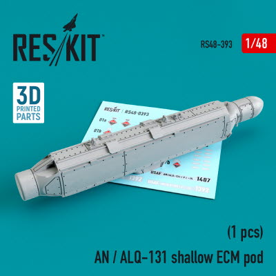 RS48-0393 1/48 AN / ALQ-131 shallow ECM pod (A-7, A-10, F-4, F-16, F-111, C-130) (1/48)