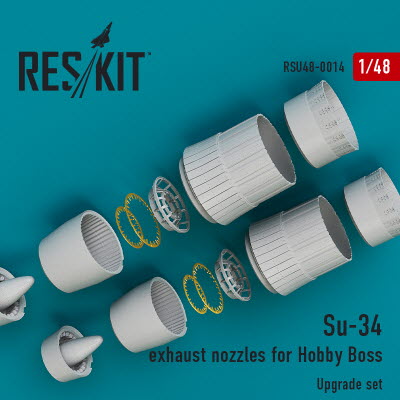 RSU48-0014 1/48 Su-34 exhaust nozzles for HobbyBoss kit (1/48)
