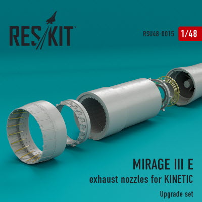 [사전 예약] RSU48-0015 1/48 Mirage IIIE exhaust nozzle Kinetic kit (1/48)