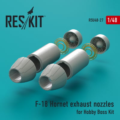 [사전 예약] RSU48-0027 1/48 F/A-18 \"Hornet\" exhaust nozzles for HobbyBoss kit (1/48)