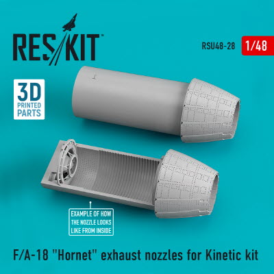 RSU48-0028 1/48 F/A-18 \"Hornet\" exhaust nozzles for Kinetic kit (1/48)
