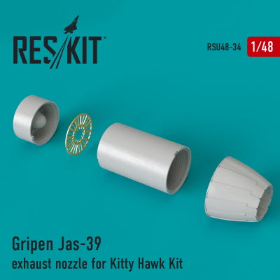 RSU48-0034 1/48 Jas-39 \"Gripen\" exhaust nozzle for KittyHawk kit (1/48)