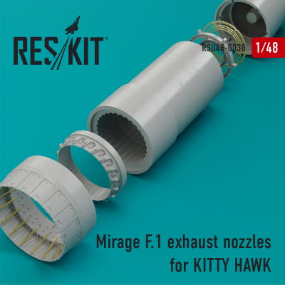 [사전 예약] RSU48-0038 1/48 Mirage F.1 exhaust nozzle for KittyHawk kit (1/48)