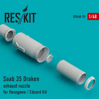 [사전 예약] RSU48-0039 1/48 Saab 35 \"Draken\" exhaust nozzle for Hasegawa / Eduard kit (1/48)