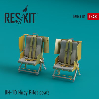 RSU48-0052 1/48 UH-1D Huey Pilot seats (1/48)