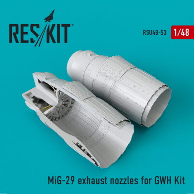 RSU48-0053 1/48 MiG-29 exhaust nozzles for GWH kit (1/48)
