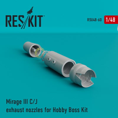 RSU48-0060 1/48 Mirage III (C,J) exhaust nozzle for HobbyBoss kit (1/48)