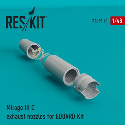 [사전 예약] RSU48-0061 1/48 Mirage IIIC exhaust nozzle for Eduard kit (1/48)