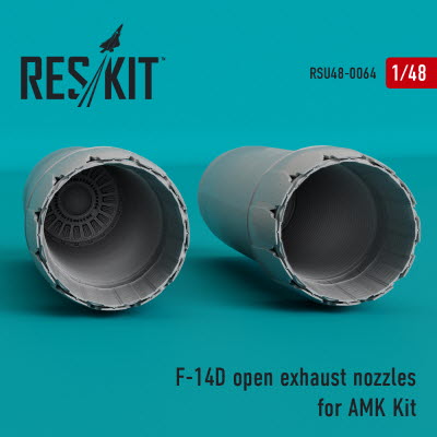 [사전 예약] RSU48-0064 1/48 F-14D \"Tomcat\" open exhaust nozzles for Amk kit (1/48)