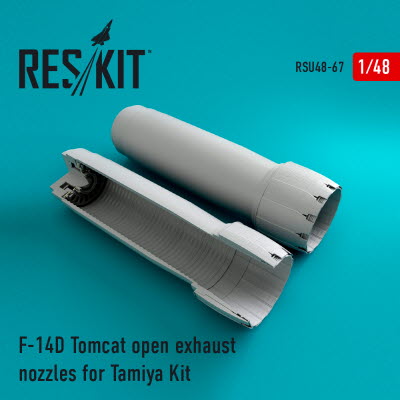 RSU48-0067 1/48 F-14D \"Tomcat\" open exhaust nozzles for Tamiya kit (1/48)