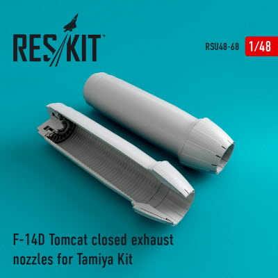 RSU48-0068 1/48 F-14D \"Tomcat\" closed exhaust nozzles for Tamiya kit (1/48)