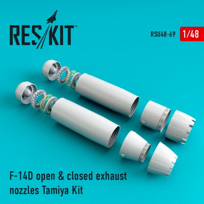 RSU48-0069 1/48 F-14D \"Tomcat\" open & closed exhaust nozzles for Tamiya kit (1/48)