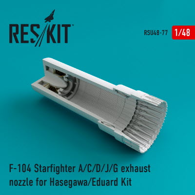 RSU48-0077 1/48 F-104 (A,C,D,J,G) \"Starfighter\" exhaust nozzle for Hasegawa/Eduard kit (1/48)