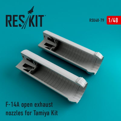 RSU48-0079 1/48 F-14A \"Tomcat\" open exhaust nozzles for Tamiya kit (1/48)