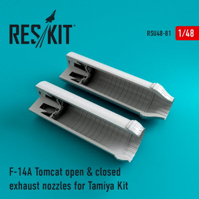 [사전 예약] RSU48-0081 1/48 F-14A "Tomcat" open & closed exhaust nozzles for Tamiya kit (1/48)