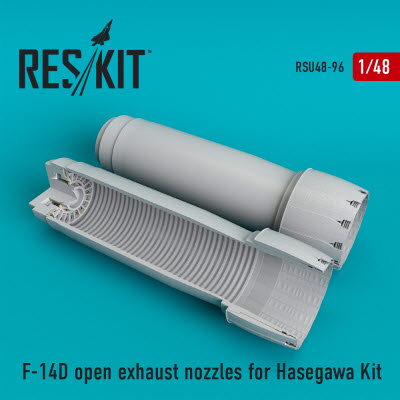 RSU48-0096 1/48 F-14 (D) open exhaust nozzles for Hasegawa kit (1/48)