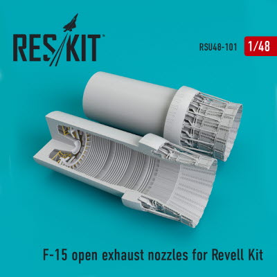 RSU48-0101 1/48 F-15 open exhaust nozzles for Revell kit (1/48)