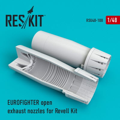 RSU48-0108 1/48 Eurofighter open exhaust nozzles for Revell kit (1/48)