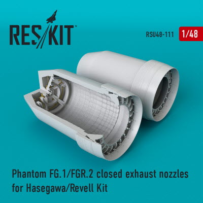 RSU48-0111 1/48 Phantom (FG.1/FGR.2) closed exhaust nozzles for Hasegawa/Revell kit (1/48)